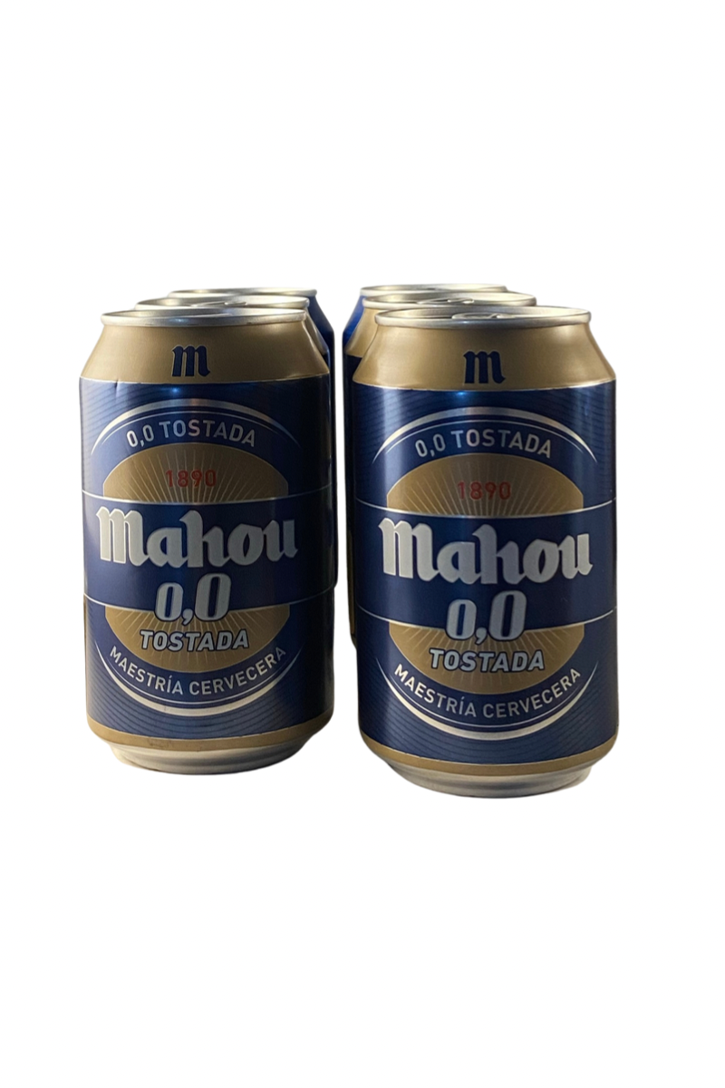 Sixpack Cerveza Mahou Tostada 0,0 Lata