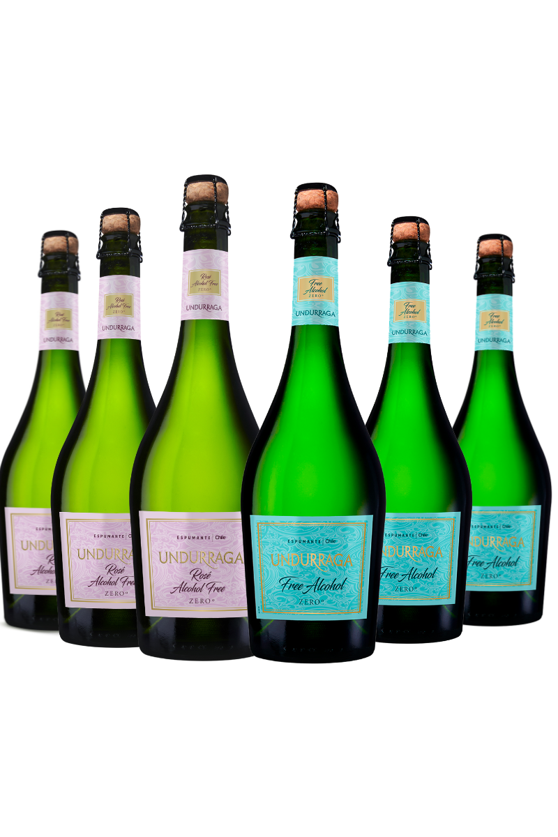 6 Espumantes Mix Undurraga - 3 rosé y 3 normal