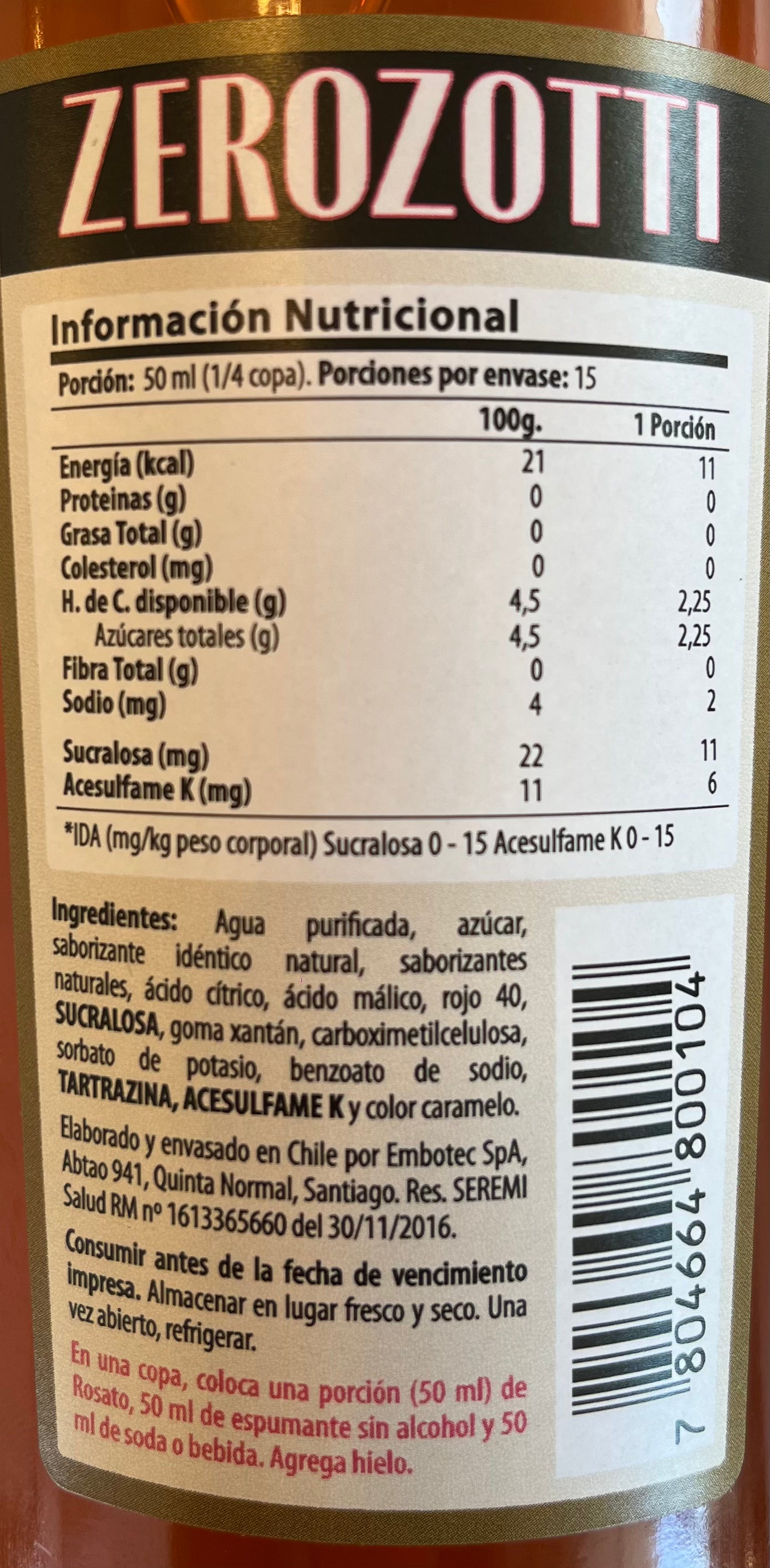 ZeroZotti 0.0° – Aperitivo Rosato Sin Alcohol (r4m4zotti sin alcohol)