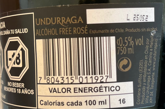 Espumante Rose Zero Undurraga 750