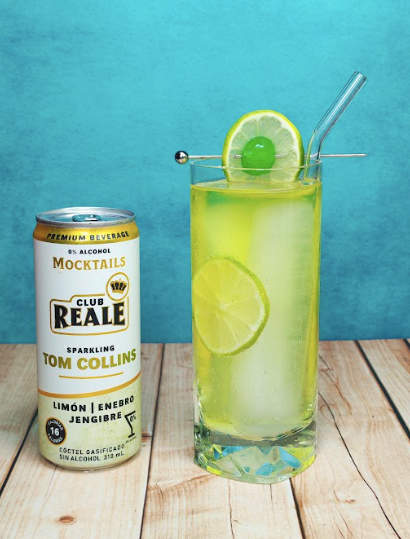 Tom Collins sin alcohol en lata 310 Club Reale