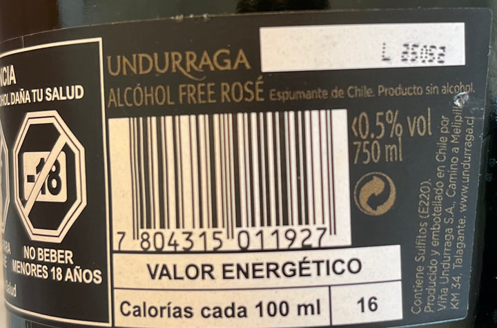 Espumante Rose Zero Undurraga 750