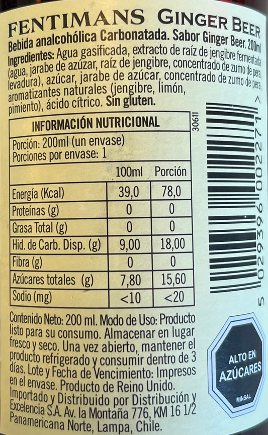 Fourpack Fentimans Ginger Beer