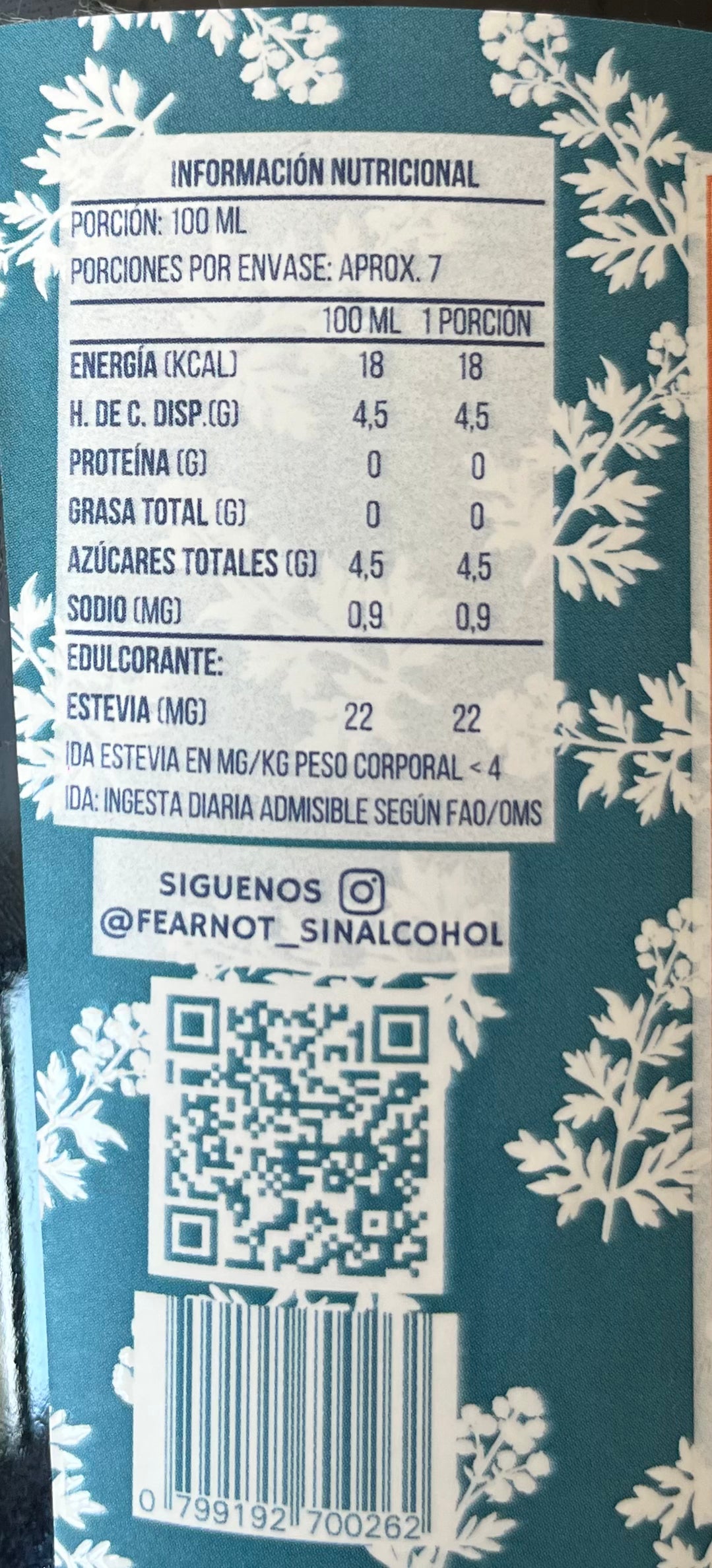 Fer Not (Fernet sin alcohol)